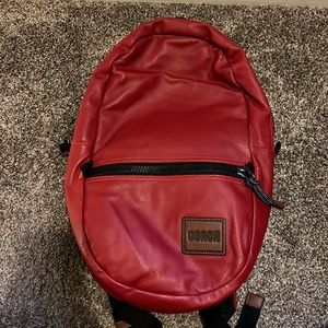 Red Coach backpack